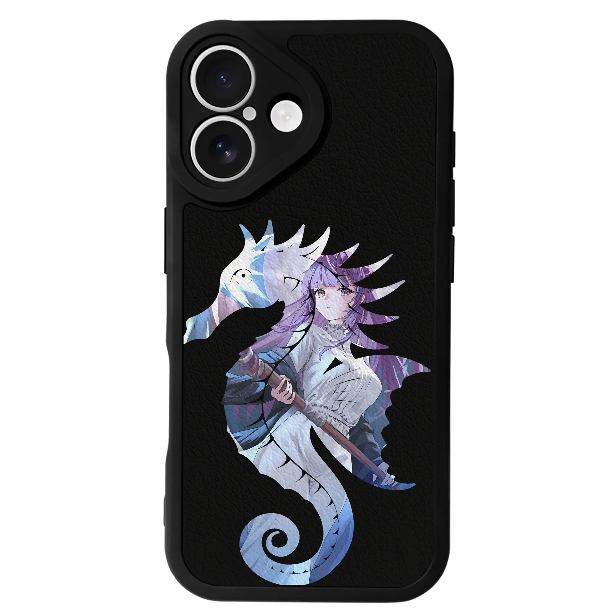 葬送のフリーレン（Frieren） グッズ,フェルン（Fern） - IPhone 16シリーズ対応 ・ シリコンスマホケース ・ レザー調 ・ 高精度フィット ・ 耐衝撃 ・ ワイヤレス充電対応 ・ 精密カット